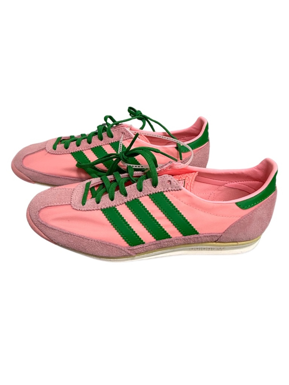 NWOT adidas Originals SL 72 OG- Glow Pink/Green- Women's 8